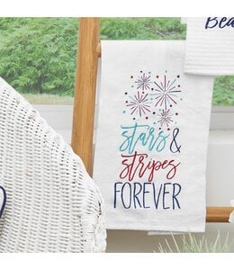 C&F Home Patriotic Stars & Stripes Forever 4th of July Kitchen Towel