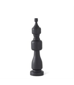 K&K Interiors Black Mango Wood Finial-Medium