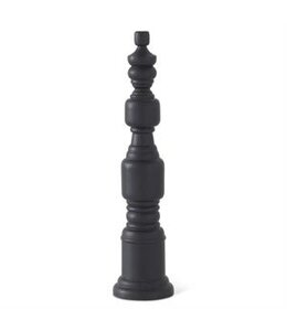 K&K Interiors Black Mango Wood Finial-Large