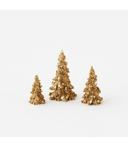 One Hundred 80 Degree Small Gold Glitter Tree