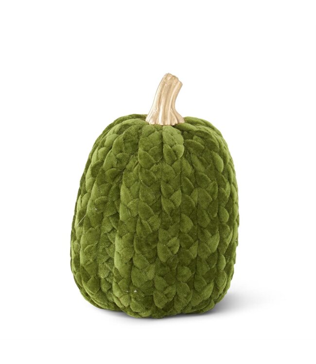 K&K Interiors Green Braided Pumpkin 9.75 Inch