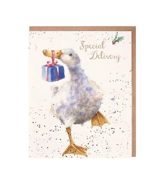 Wrendale Designs Special Delivery card