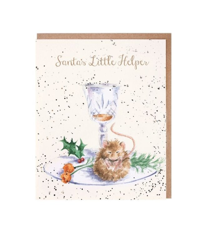 Wrendale Designs Santa's Little Helper card