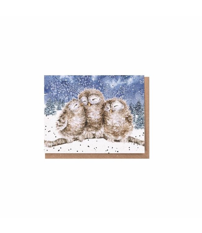 Wrendale Designs Three Wise Men Owl enclosure card