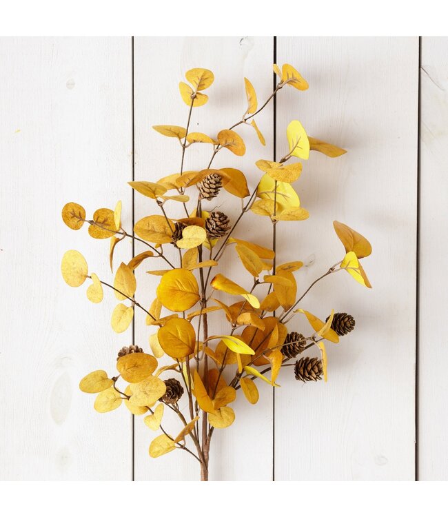 Audrey's Gold Eucalyptus with Mini Pinecones