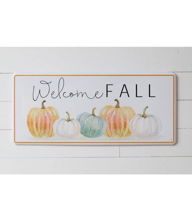 Audrey's Welcome Fall Pumpkin Patch  Metal Sign