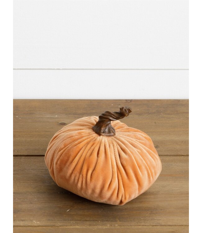 Audrey's Small Orange Velvet Pumpkin