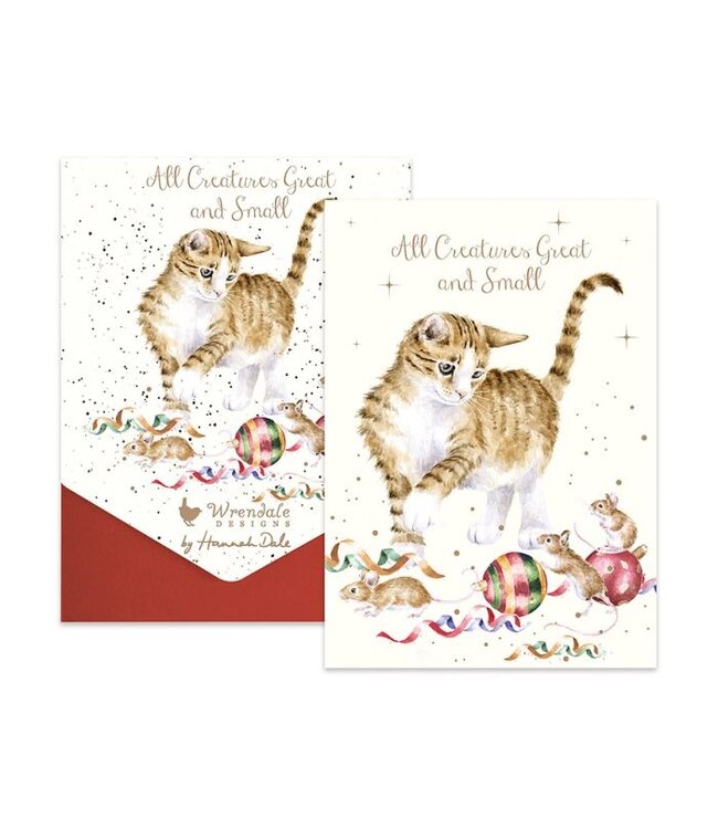 Wrendale Designs All Creatures Great and Small Cat Christmas Card Pack