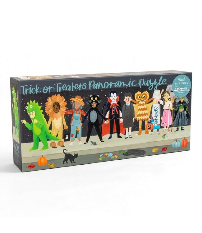 1Canoe2 Trick-Or-Treaters  Panoramic Jigsaw Puzzle