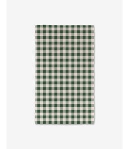 Geometry Christmas Gingham Luxe Hand Towel