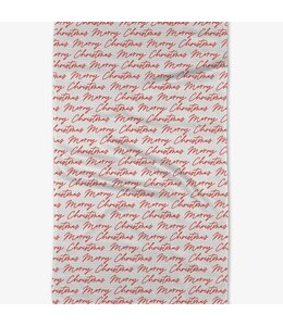 Geometry Christmas Greeting Tea Towel