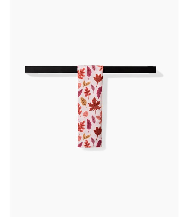 Geometry Fall Leaves Bar Towel