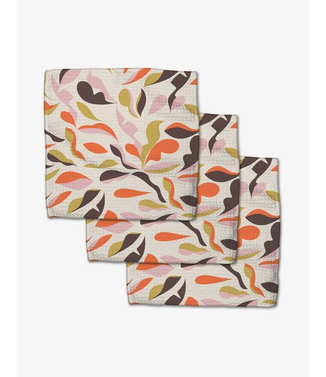 Geometry Playful Leaves Dishcloth Set