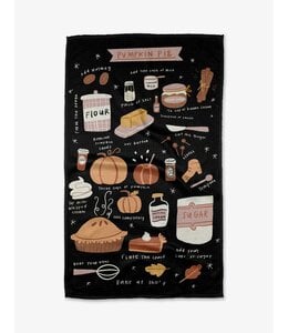 Geometry Pumpkin Pie Tea Towel