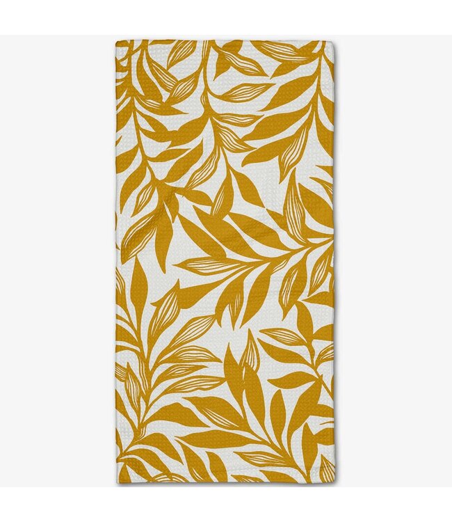 Geometry Saffron Bar Towel