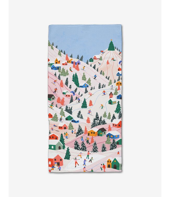 Geometry Winter Holiday Bar Towel