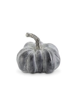 K&K Interiors Gray Whitewashed Resin Lumpy Pumpkin (6.5 Inch)