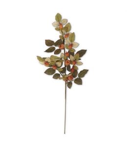 K&K Interiors Fall Orange Berry Stem