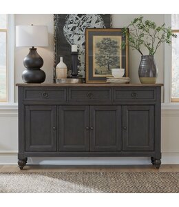 Liberty Furniture Americana Farmhouse Hall Buffet: Black
