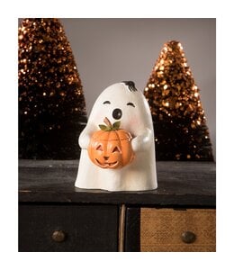 Bethany Lowe Designs Ghost Gilbert with Pumpkin