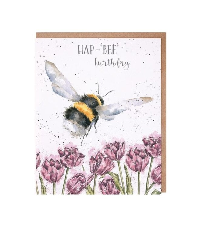 Wrendale Designs 'Hap-Bee Birthday' birthday card