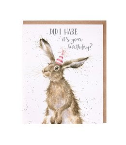 Wrendale Designs Birthday Hare card