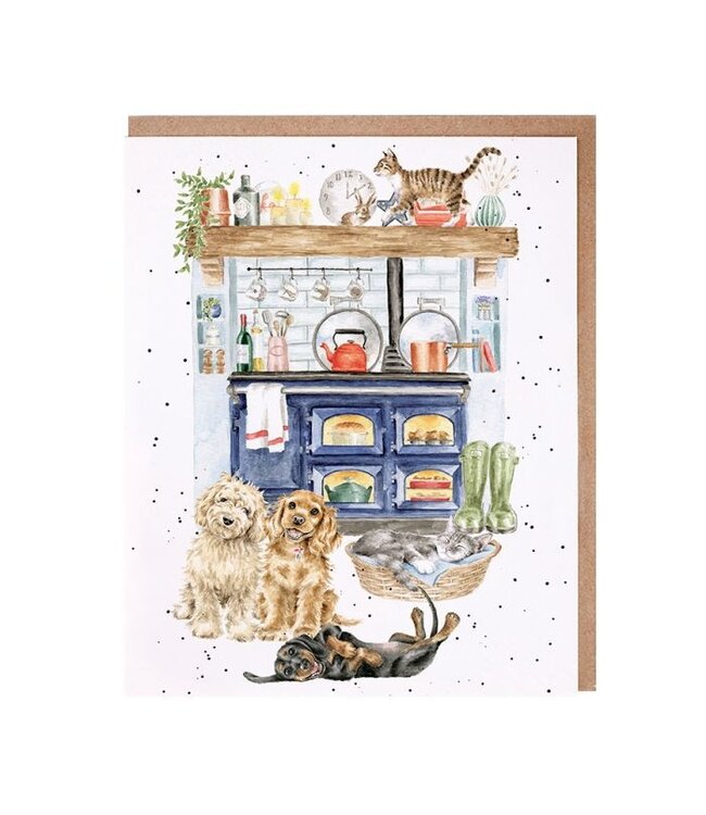 Wrendale Designs 'The Country Kitchen' Dog and Cat Card