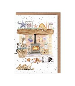 Wrendale Designs 'There's No Place Like Home' Cat and Dog Card