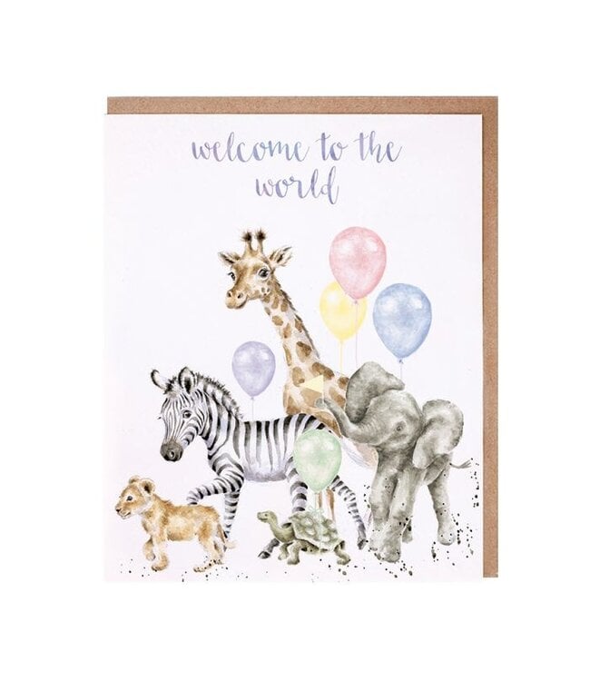 Wrendale Designs 'Welcome to the World' New Baby Card