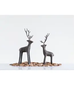 Creative Co-Op Cast Iron Standing Deer