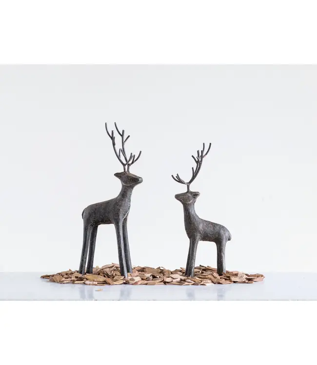 Creative Co-Op Cast Iron Standing Deer