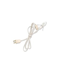 Bethany Lowe Designs C7 Clear Bulb with White Cord