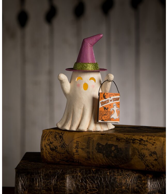 Bethany Lowe Designs Witchy Ghost with Treat Bag