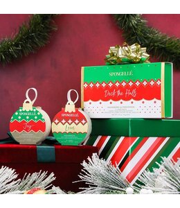 Spongelle Deck the Halls Holiday Ornament Gift Set Christmas Stocking