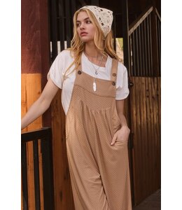 Oddi Texture Knit Overall Jumpsuit