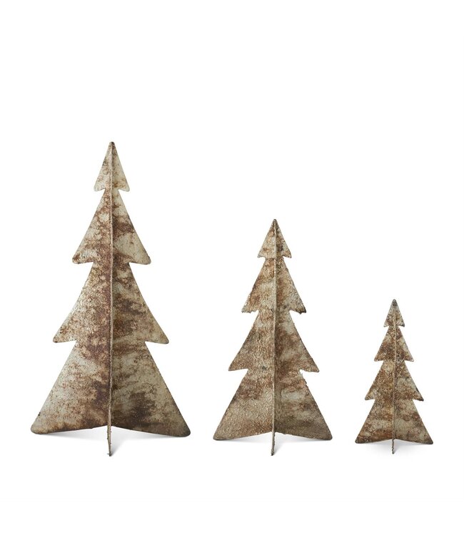 K&K Interiors Large Textured Gold Burnt Metal Tree