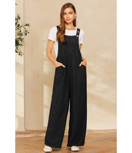 Oddi Solid Button Sling Jumpsuit