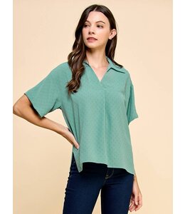 Les Amis Texturized Solid Shirt
