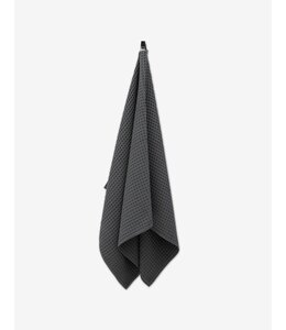 Geometry Waffle Bath Towel- Charcoal