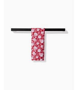 Geometry Holiday Bells Bows Bar Towel