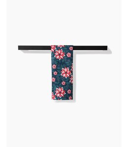Geometry Poinsettia Garden Bar Towel