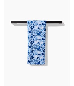 Geometry Winter Birds Tea Towel