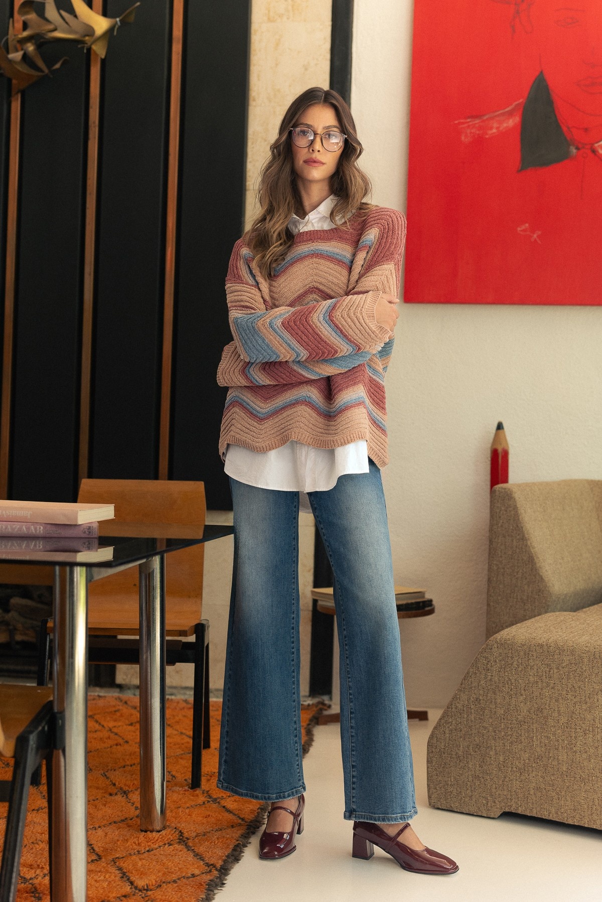 604.ladies ice 感慨深い wash stretch denim pants