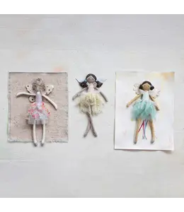 Creative Co-Op Fabric Fairy Doll