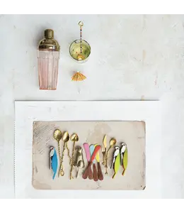 Creative Co-Op Pink & Gold Finish  Cocktail Shaker