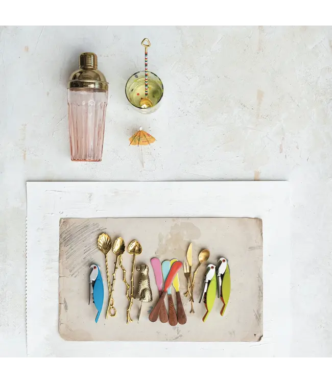 Creative Co-Op Pink & Gold Finish  Cocktail Shaker