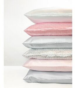 Lemon Lavender Printed Silky Satin Pillowcase