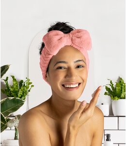 Lemon Lavender Take A Bow Ultra Plush Spa Headband
