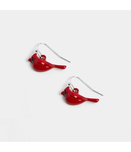 Whispers Red Cardinal Earrings