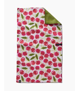 Geometry Cherry Chic Double Sided Tea Towel